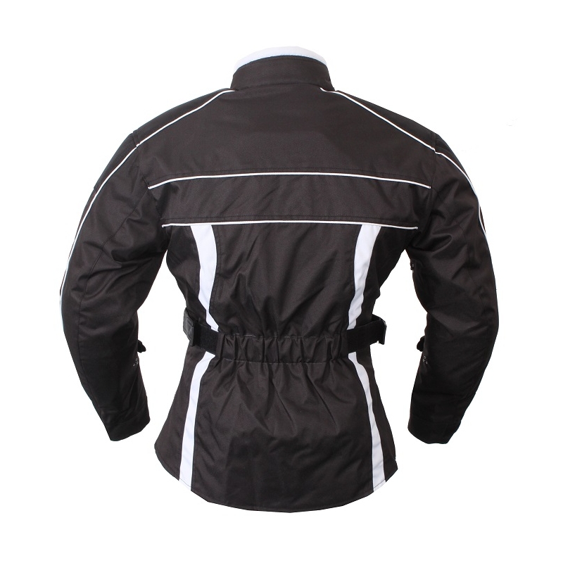 Tuta da moto da donna RSA SW-01 bianco - 2 pezzi Saldi