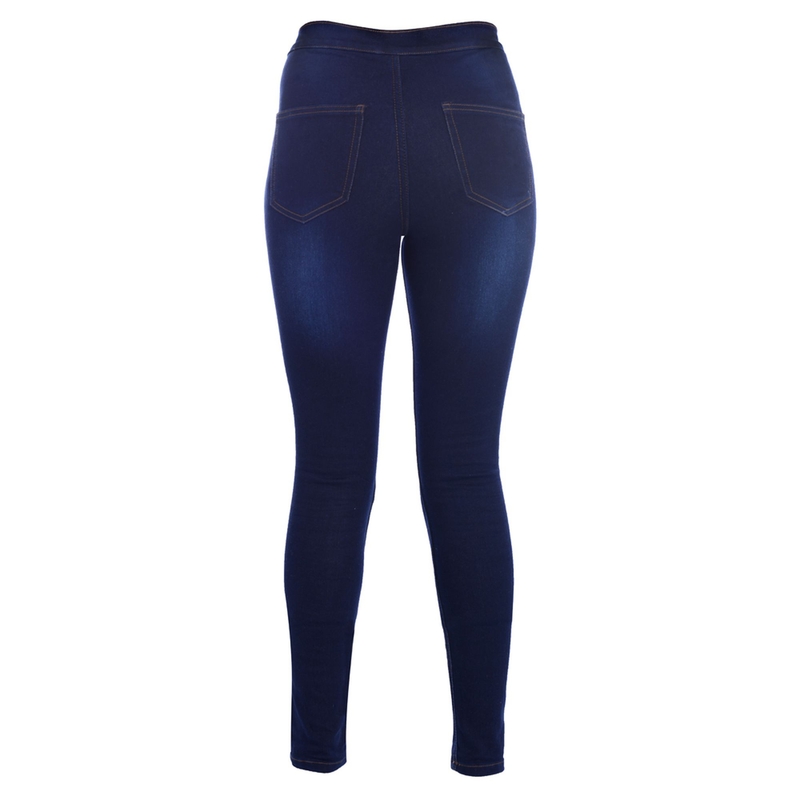 Prodloužené dámské legíny Oxford Jeggings modré