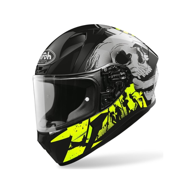 Integrální přilba Airoh Valor Akuna bílo-černo-fluo žlutá 2021