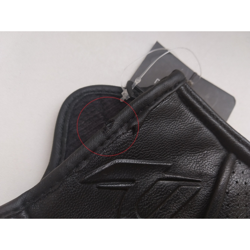 Rukavice na motorku Street Racer Striker černé perforované - II. jakost