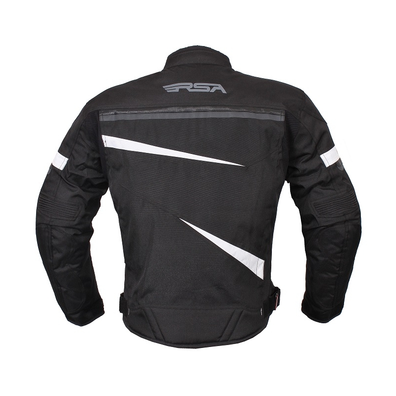Bunda na motorku RSA Razor černo-bílá výprodej