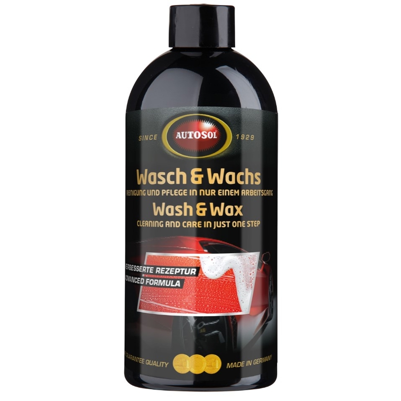 Shampoo con cera Autosol Wash and Wax 500 ml