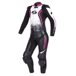 Tuta da donna Tschul 586 nero-bianco-rosa Saldi