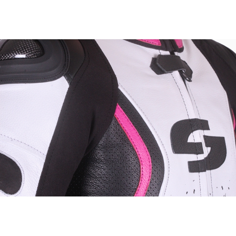 Tuta da donna Tschul 586 nero-bianco-rosa Saldi