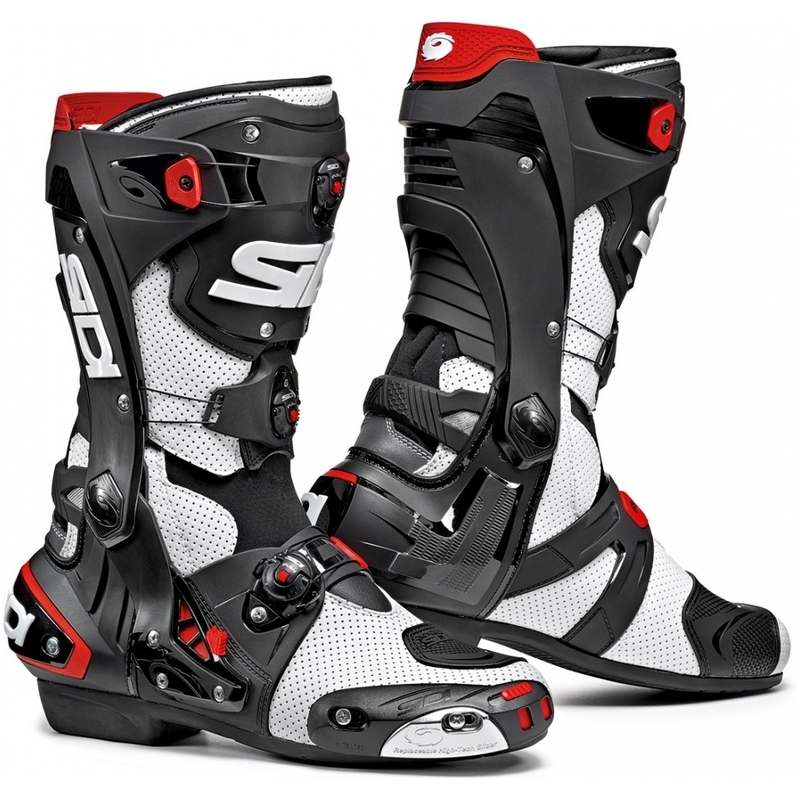 Stivali da moto SIDI REX Air bianco-nero Saldi
