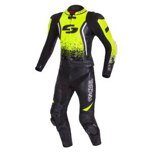 Tuta da uomo Tschul 585 nero-giallo fluo Saldi