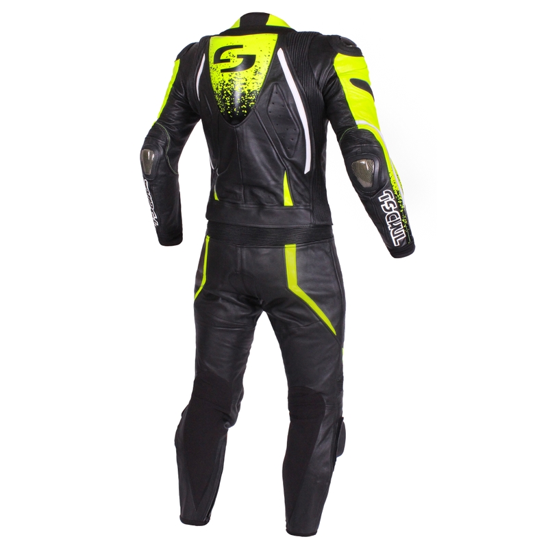 Tuta da uomo Tschul 585 nero-giallo fluo Saldi