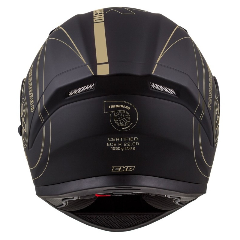 Casco integrale Cassida Integral 3.0 Turbohead nero-oro