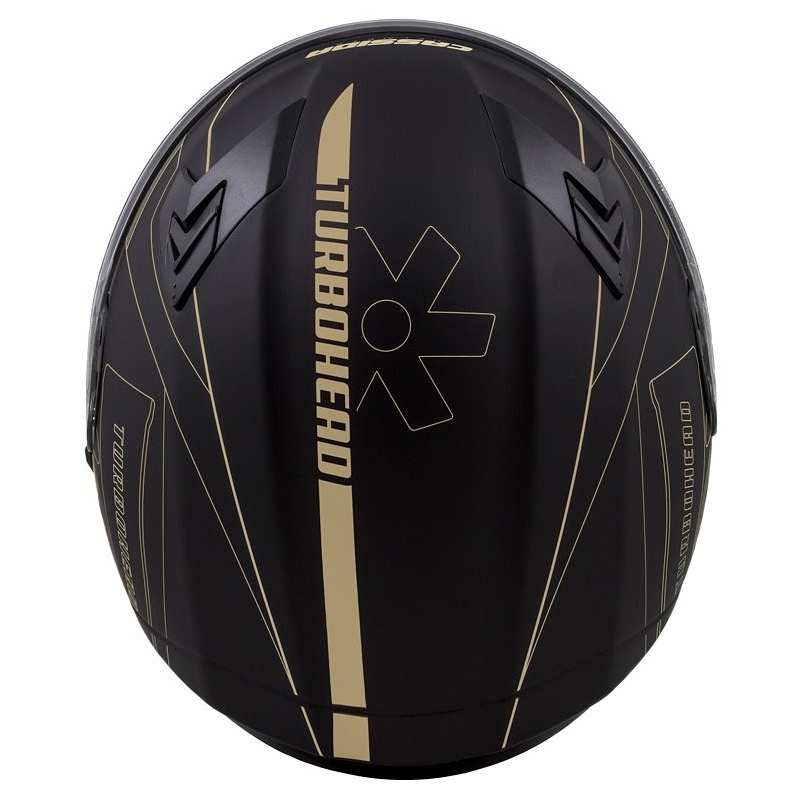 Casco integrale Cassida Integral 3.0 Turbohead nero-oro