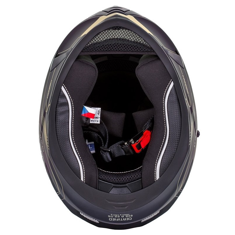 Casco integrale Cassida Integral 3.0 Turbohead nero-oro