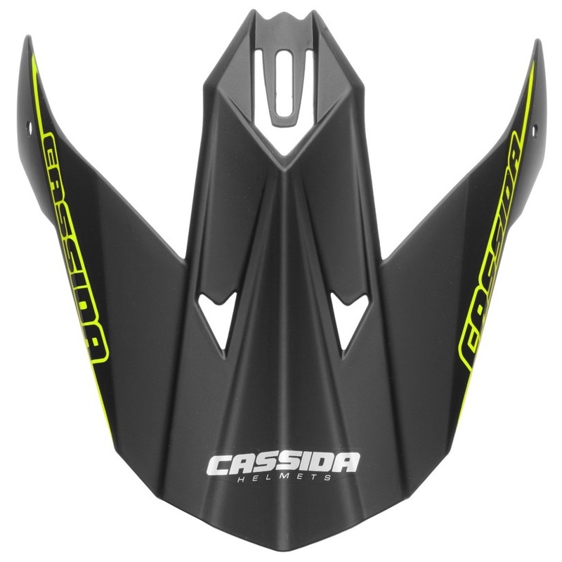 Visiera Cassida Libor Podmol nero-grigio-giallo fluo per casco da bambino