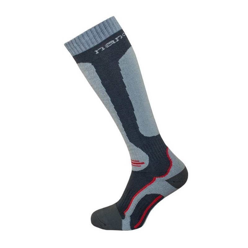 Calze Nanosilver® nero-grigio-rosso
