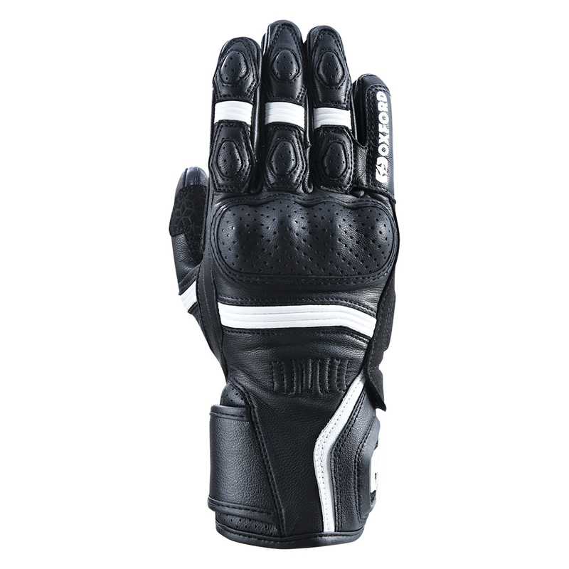 Guanti da moto Oxford RP-5 2.0 bianco e nero