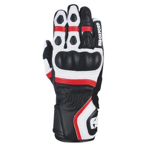 Guanti da moto Oxford RP-5 2.0 bianco-nero-rosso