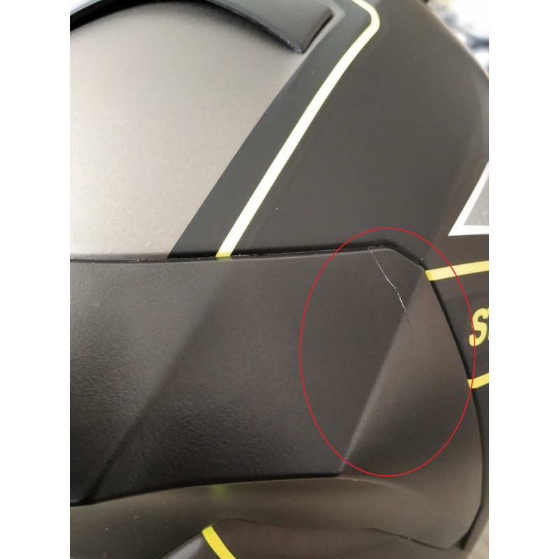 Integrální přilba na motorku Street Racer SR I1 černo-šedo fluo žlutá - II. jakost