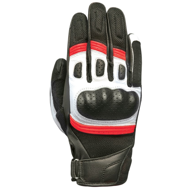 Guanti da moto Oxford RP-6S nero-rosso-bianco