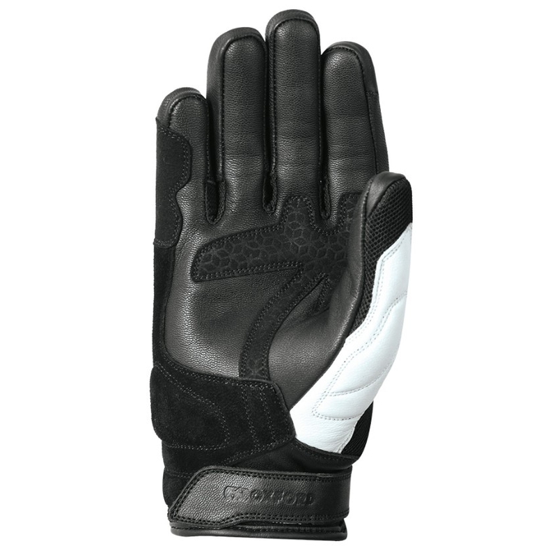 Guanti da moto Oxford RP-6S nero-bianco-giallo fluo