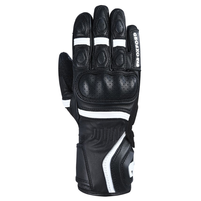 Guanti da moto Oxford RP-5 2.0 da donna in bianco e nero