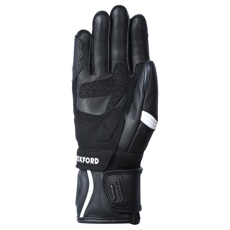Guanti da moto Oxford RP-5 2.0 da donna in bianco e nero