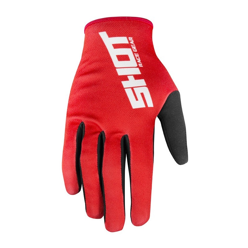 Motokrosové rukavice Shot Devo Raw červené výprodej