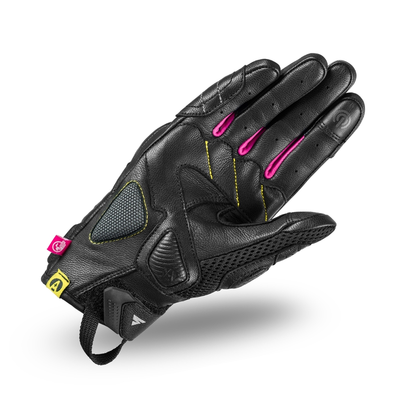 Guanti da moto da donna Shima Rush nero-fucsia