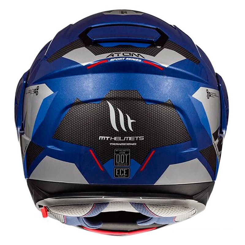 Vyklápěcí přilba na motorku MT Atom SV TRANSCEND E7 modrá výprodej