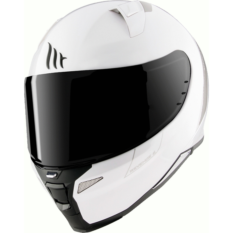 Casco moto integrale MT Revenge 2 Solid White Gloss Saldi