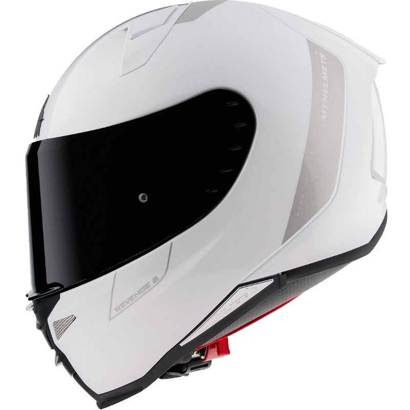 Casco moto integrale MT Revenge 2 Solid White Gloss Saldi