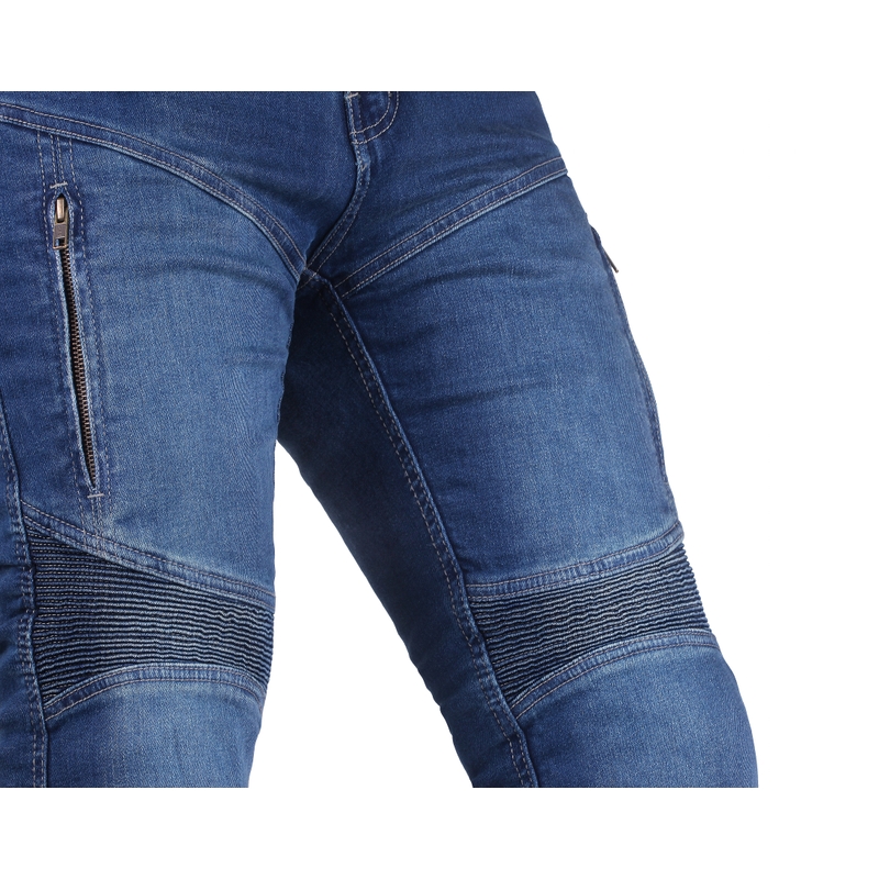 Jeans da moto Street Racer Basic II CE Blu