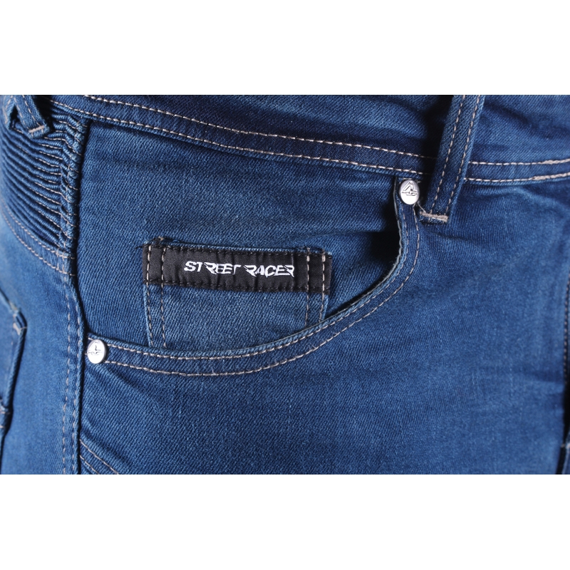 Jeans da moto Street Racer Basic II CE Blu