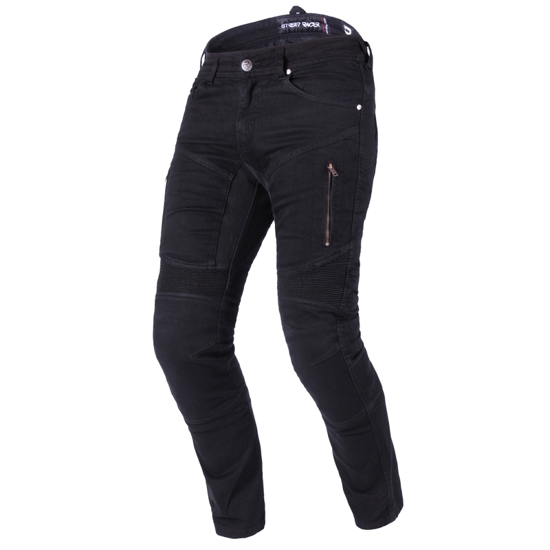 Street Racer Stretch II CE Nero Jeans moto cropped