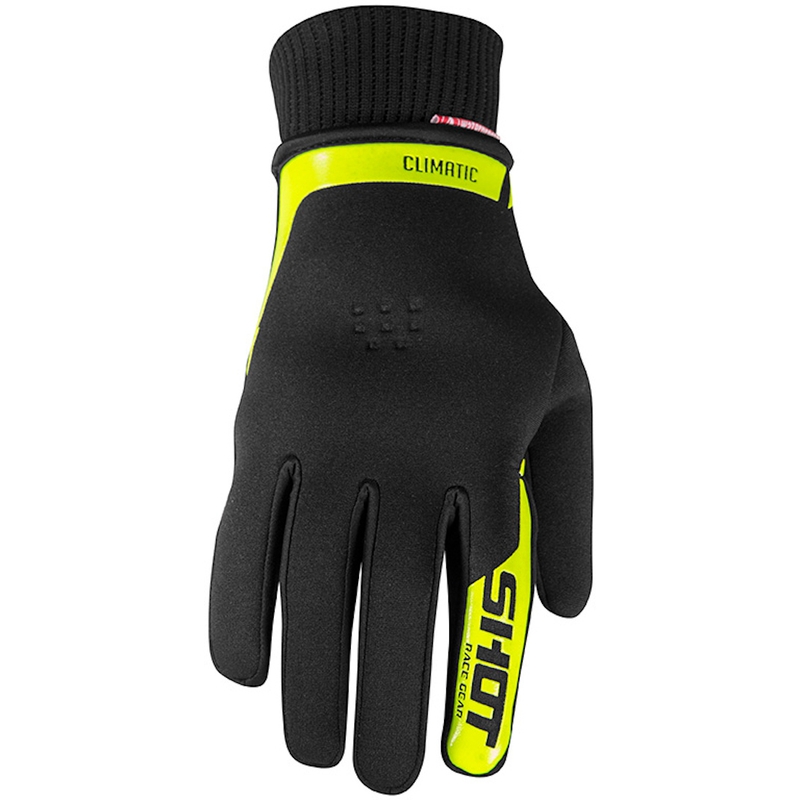 Guanti da motocross Shot Climatic nero-giallo fluo Saldi