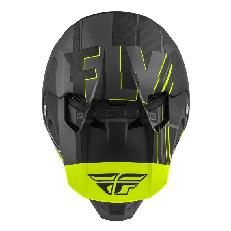 Motokrosová přilba FLY Racing Formula Vector černo-šedo-fluo žlutá