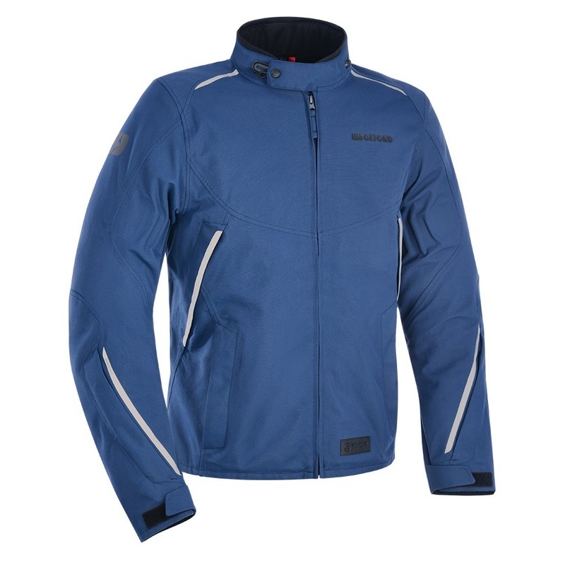 Giacca da moto Oxford Advanced Hinterland blu-nero Saldi