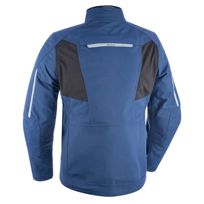Giacca da moto Oxford Advanced Hinterland blu-nero Saldi