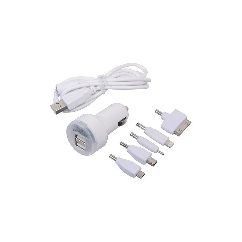 Caricabatterie per telefono 12V 2,1A (iPhone 4/5/6, micro USB, Nokia)