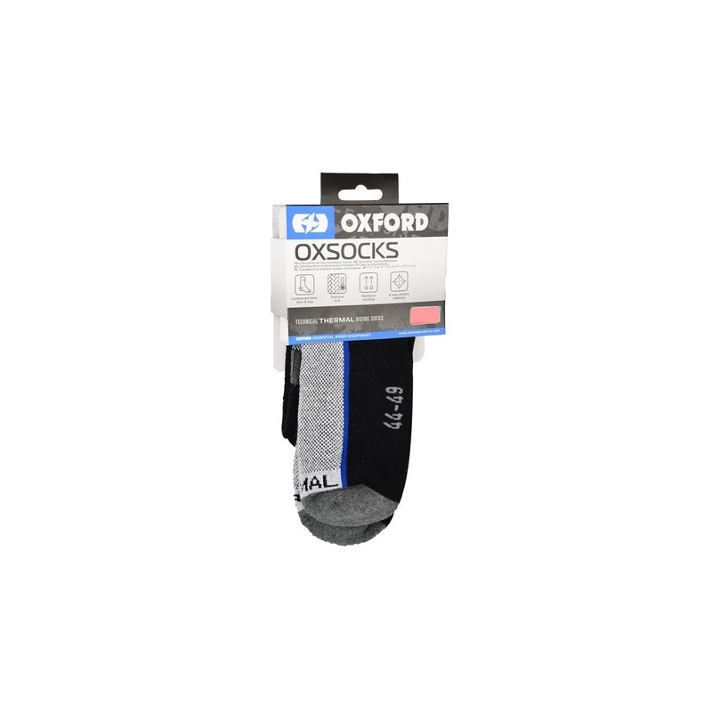 Calze termiche Oxford grigio-nero-blu