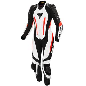 Costume intero donna Shima Miura RS bianco-nero-rosso fluo
