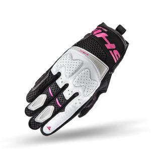 Guanti da moto Shima Blaze da donna, neri, bianchi e rosa Saldi