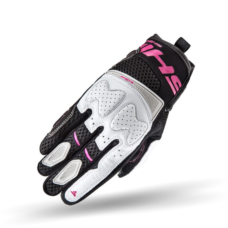 Guanti da moto Shima Blaze da donna, neri, bianchi e rosa Saldi