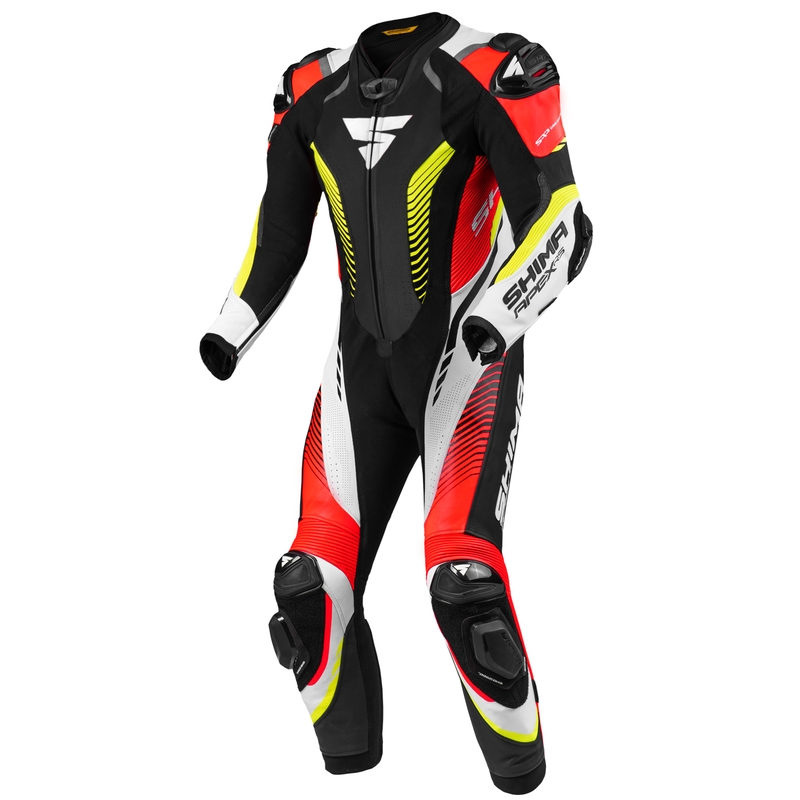 Tuta intera Shima Apex RS nero-bianco-rosso-giallo fluo Saldi