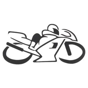 Adesivo silhouette Bike nero