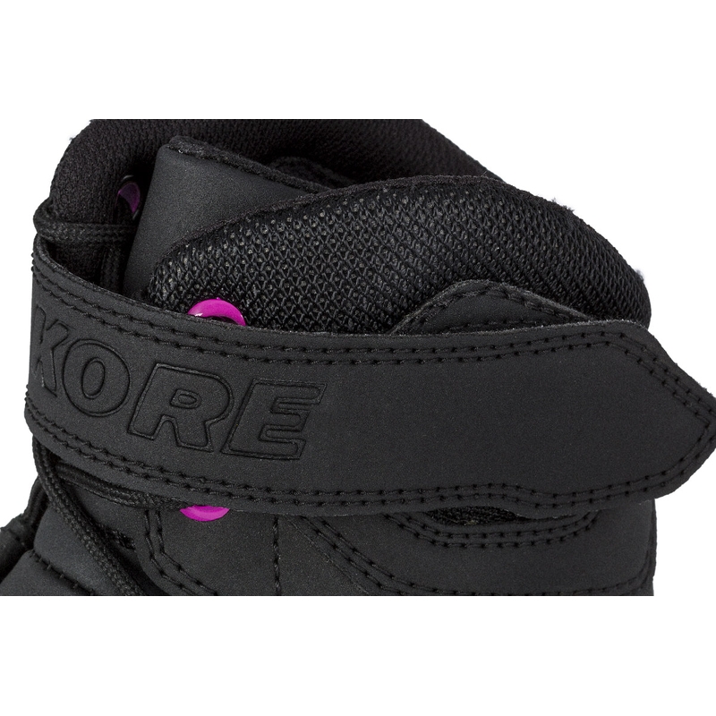 Stivali da moto Kore Velcro 2.0 da donna Nero e Viola