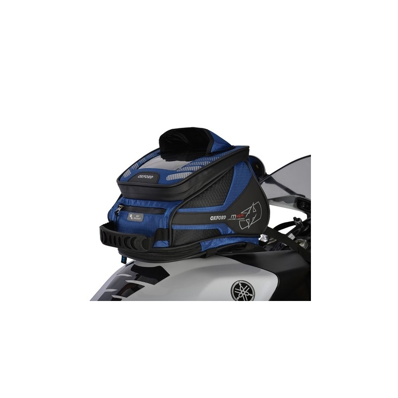 Borsa da serbatoio e bisaccia Oxford M4R Tank 'n' Tailer nera e blu