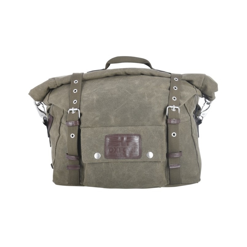 Borse laterali per moto Oxford Heritage verde kaki 40l