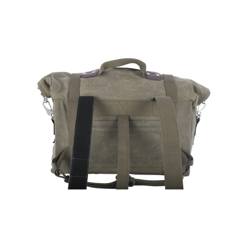 Borse laterali per moto Oxford Heritage verde kaki 40l