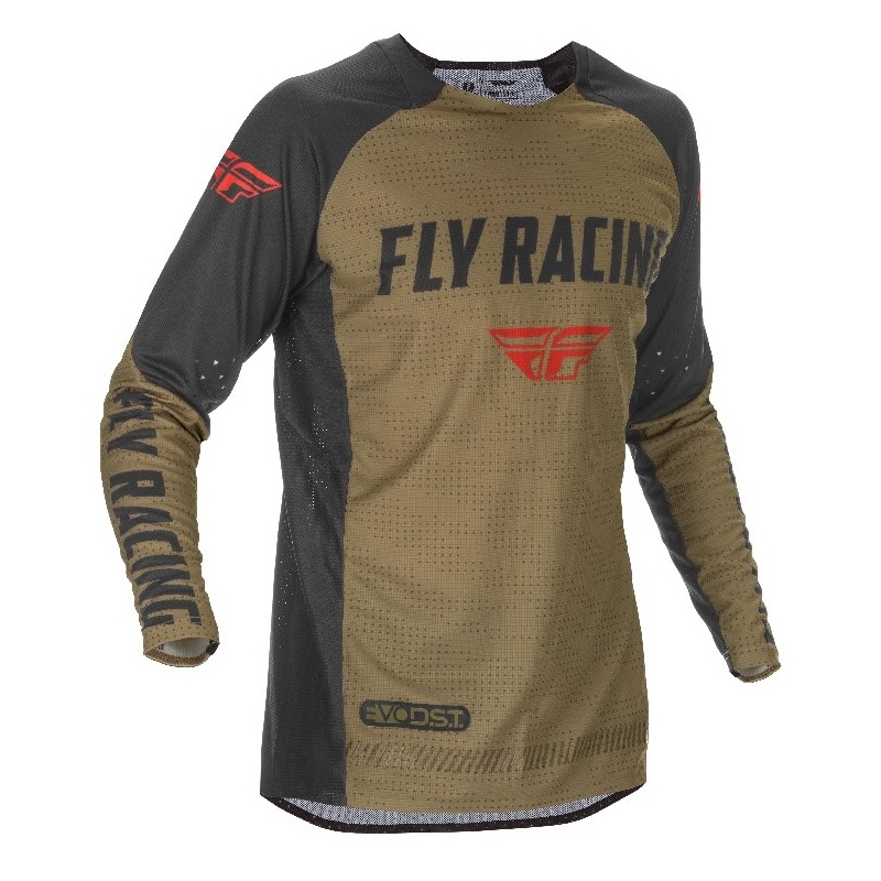 Motokrosový dres FLY Racing Evolution 2021 zeleno-černo-červený výprodej