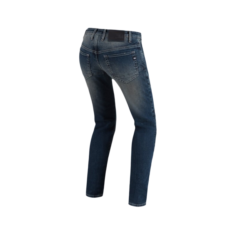 Jeans da moto da donna PMJ Florida blu Saldi