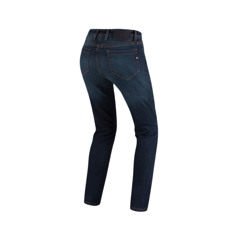 Jeans da motociclista PMJ Caferacer Legend Donna Blu Scuro Saldi