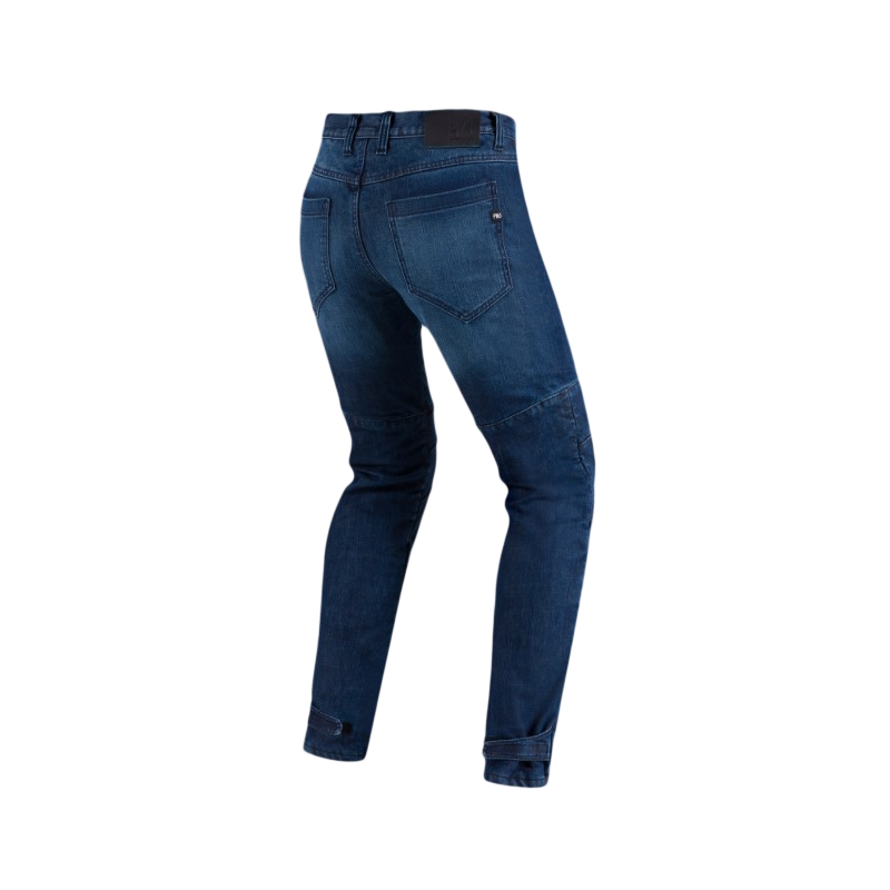 PMJ Jeans da moto blu titanio